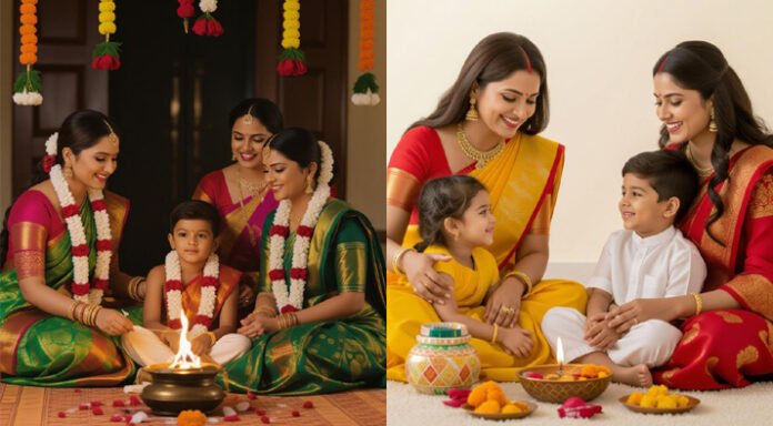 Women participate in community Ahoi Ashtami pooja in Delhi, promoting cultural traditions
