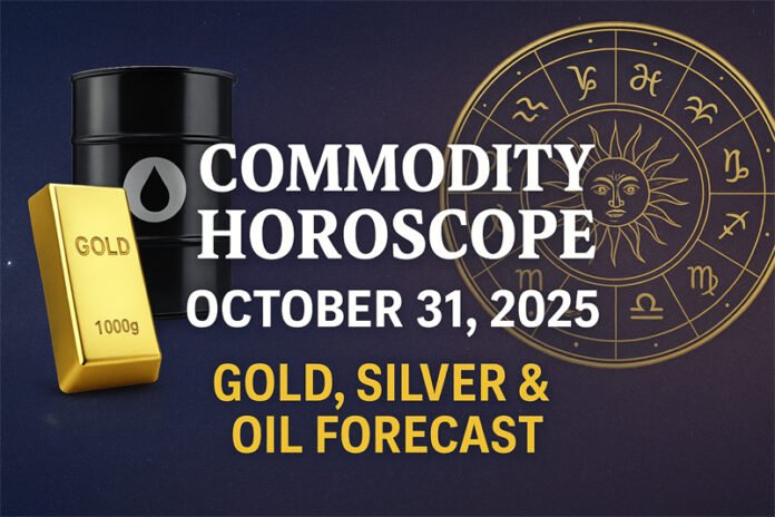 Commodity Horoscope for October 31, 2025 – Gold, Silver, Oil & Planetary Predictions