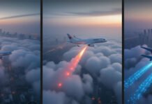 Delhi Launches Cloud-Seeding Trial to Tackle Winter Smog — Artificial Rain Set for Oct 29 (2025) Cloud-seeding aircraft discharges flares over Delhi skyline ahead of artificial rain trial