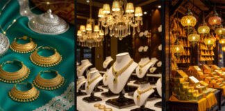 Gold Prices Hold Steady on Dhanteras 2025 Amid High Demand Gold coins and jewelry displayed for sale during Dhanteras 2025.