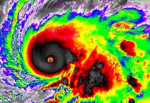 Hurricane Melissa Hits Florida; 1.5 Million Without Power Hurricane Melissa aerial view over Florida coast October 2025”