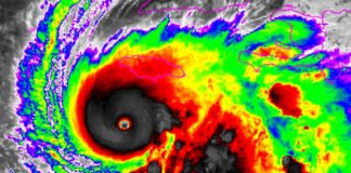 Hurricane Melissa Hits Florida; 1.5 Million Without Power Hurricane Melissa aerial view over Florida coast October 2025”