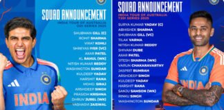 IND vs AUS 2025: Full India Squad Announced – Gill Leads ODI, Suryakumar Yadav Captains T20Is