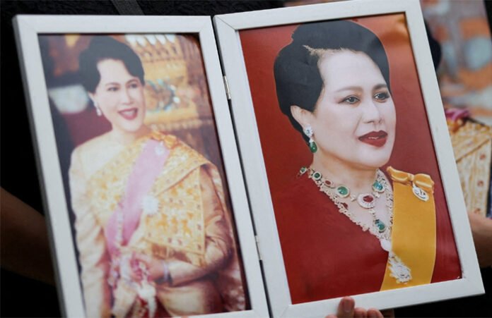 queen-mother-sirikit-thaila Queen Mother Sirikit of Thailand in royal regalia, Thailand mourning her death aged 93 in October 2025.”