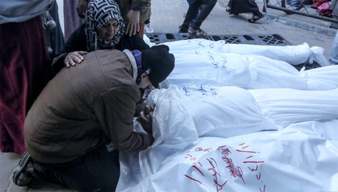Gaza Damage Amid Ceasefire Violations Gaza buildings damaged after fresh ceasefire violations during ongoing conflict.