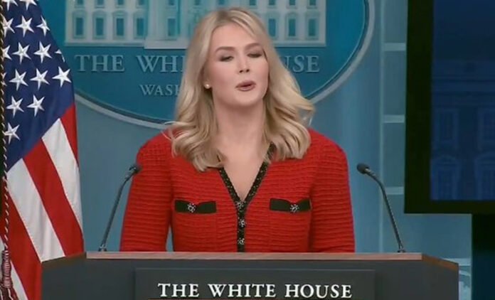 Karoline-Leavitt White House official spokesperson Karoline Leavitt