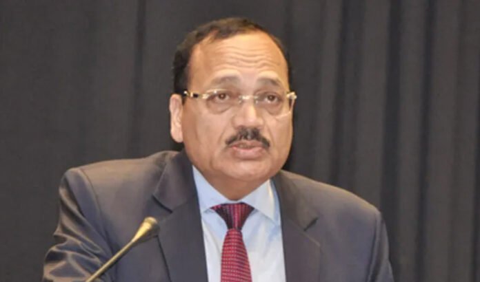 Justice Surya Kant taking oath as the 53rd Chief Justice of India during a formal ceremony.