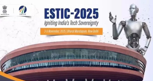 india-deep-tech-breakthroug India’s scientists and innovators at ESTIC 2025 showcasing AI, quantum, and space-tech breakthroughs, highlighting India’s global deep-tech leadership.
