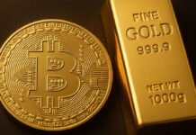 Bitcoin Smashes $100K, Eyes $250K Milestone Amid Institutional Surge Bitcoin coin with financial chart showing price surge beyond $100,000 in 2025