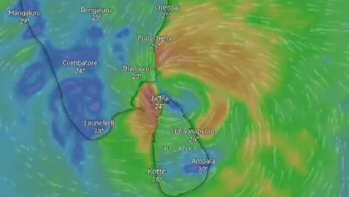 Cyclone Ditwah approaching Tamil Nadu coastline amid mass evacuations