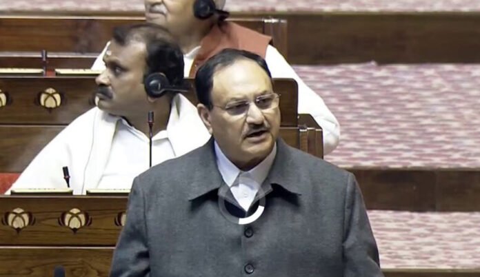 Health-Minister-J.P.-Nadda- Health Minister J.P. Nadda in rajya sabha