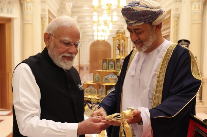 PM Narendra Modi receives Order of Oman from Sultan Haitham in Muscat