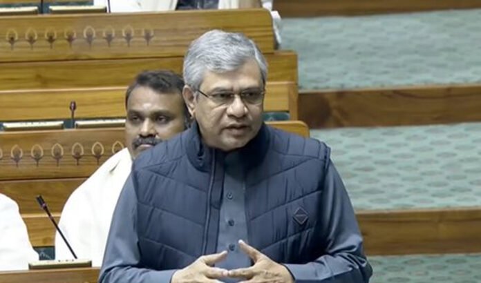 Union-IT-Minister-Ashwini-V Union IT Minister Ashwini Vaishnaw in lok sabha