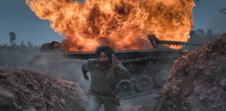 ‘Aawaz Kahan Tak Jaani Chahiye? Lahore Tak’: Border 2 Teaser Ignites Patriotism Ahead of 2026 Release Border 2 teaser scene featuring Sunny Deol in Indian Army uniform