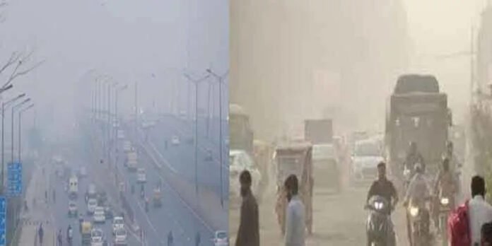 Smog covers Delhi skyline as air quality worsens to very poor levels