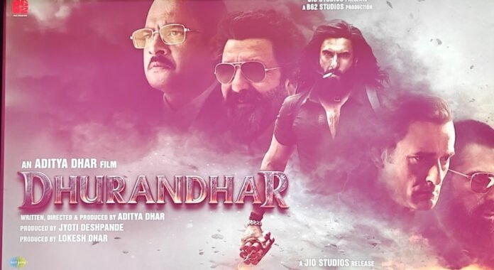 Bollywood December 2025 Blockbusters: Dhurandhar and Ikkis Ranveer Singh in Dhurandhar poster and Dharmendra in Ikkis promotional image side by side