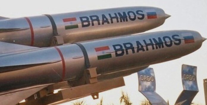ndian Army BrahMos Missile Launch During Operation Shakti Indian Army mobile launcher firing the BrahMos supersonic missile during Operation Shakti in the Bay of Bengal.
