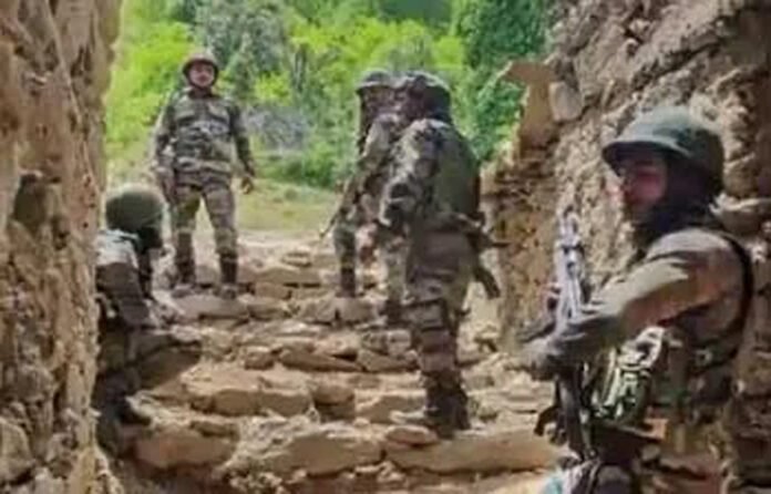 Indian Army soldiers during a briefing on new social media usage guidelines