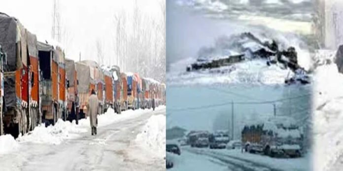 Snow-covered Srinagar city amid freezing temperatures in Kashmir