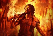 Mark Box Office Worldwide: Kichcha Sudeep Film Nears ₹15 Cr in Just 2 Days Mark movie box office worldwide poster featuring Kichcha Sudeep in an action pose