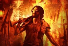 ‘Mark’ Review: Kiccha Sudeep’s High-Voltage Cop Thriller Roars into Theaters Worldwide with Strong Opening Buzz Mark movie action scene featuring actor Kiccha Sudeep