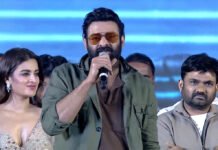Prabhas’ ‘The Raja Saab’ Creates Buzz Ahead of 2026 Release; Director Maruthi Makes Bold Promise to Fans Prabhas at The Raja Saab pre-release event with director Maruthi