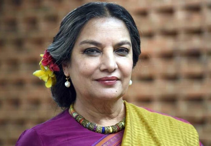 Shabana Azmi posing at Awarapan 2 announcement event