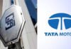 Tata Motors Finance Settles NCD Violation Case With SEBI for ₹32 Lakh; Tata Motors Plans Five New EV Launches Tata Motors Finance office and Tata electric vehicles showcased at an auto expo