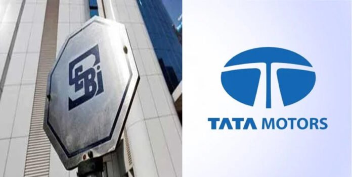 Tata Motors Finance office and Tata electric vehicles showcased at an auto expo