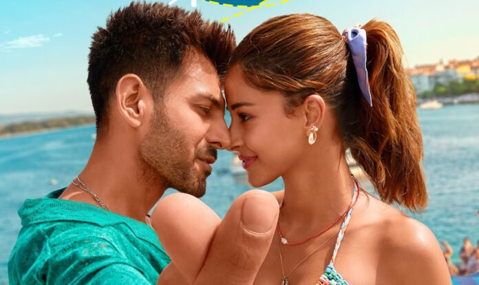 Tu Meri Main Tera movie scene featuring Kartik Aaryan and Ananya Panday