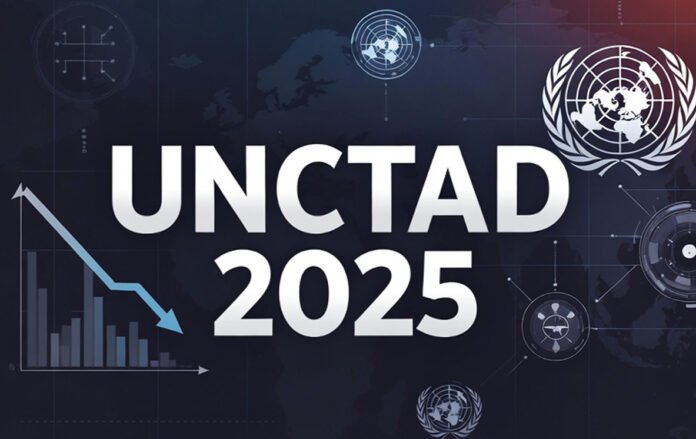 UNCTAD 2025 global economic report highlighting slowdown concerns and geopolitical tensions