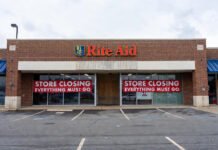 US Corporate Bankruptcies Hit 15-Year High in 2025 Amid Trump Tariffs and Economic Pressures Closed storefront of a Rite Aid pharmacy symbolizing 2025 US corporate bankruptcies