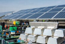 Silver Emerges as Strategic Metal for Energy Transition, GTRI Urges India to Rethink Policy Silver bars and solar panels symbolizing silver’s role in industry and energy transition