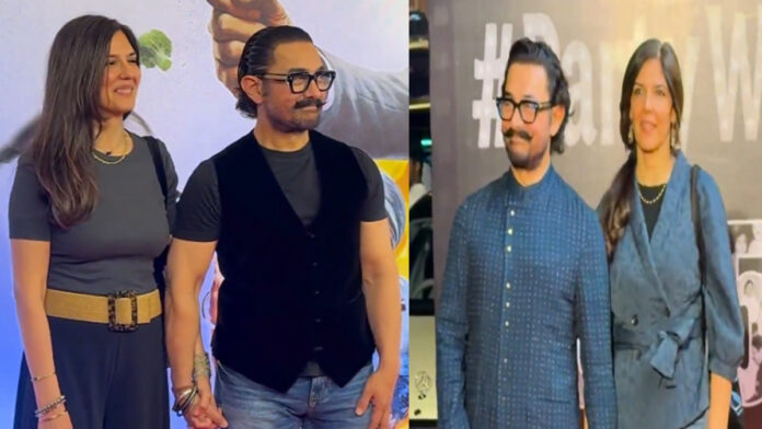 Aamir Khan with girlfriend Gauri Spratt after moving into a new Mumbai home