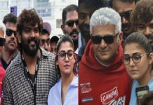 Nayanthara & Vignesh Shivan Attend Dubai Autodrome to Support Ajith Kumar; Documentary on His Racing Journey in the Works Ajith Kumar greets Nayanthara and Vignesh Shivan at Dubai Autodrome during the Dubai 24H Series race event.