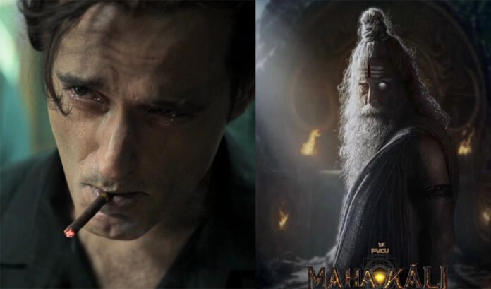 Akshaye Khanna with director Pooja Kolluru on the Mahakali film set in Hyderabad