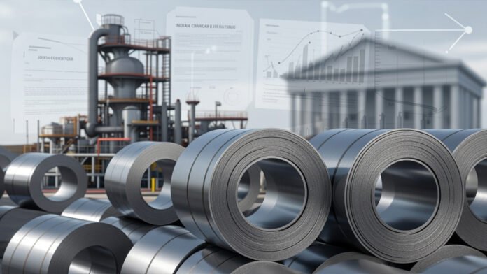 cci-steel-price-fixing-prob Steel coils and factory infrastructure representing India’s steel industry amid antitrust investigation