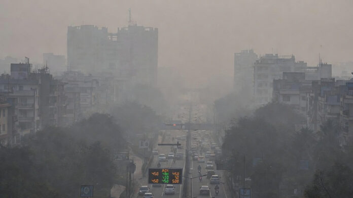 Delhi air pollution emergency as AQI reaches severe levels with several areas near 500 under GRAP Stage 4 restrictions