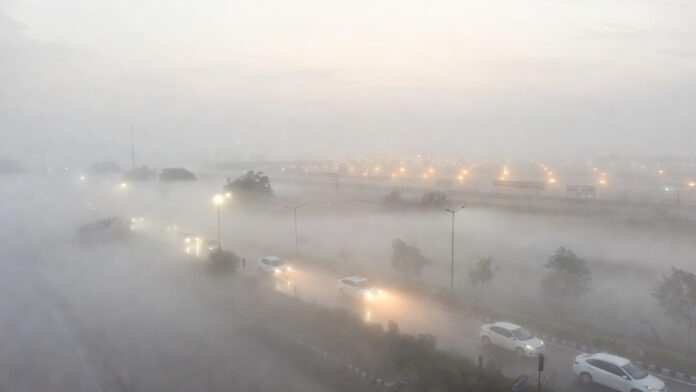 Dense fog in Delhi-NCR affecting visibility and flight operations at IGI Airport