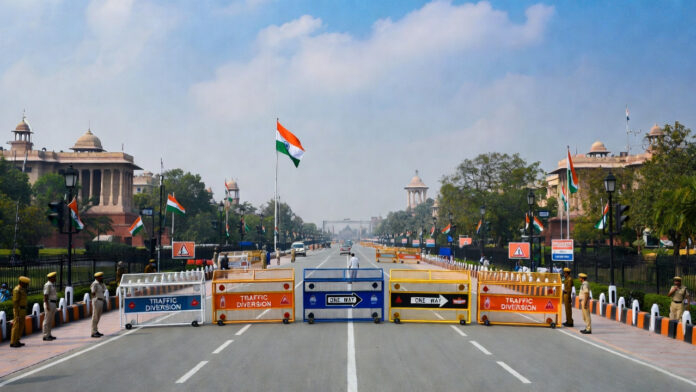 Republic Day 2026 traffic restrictions and parade route near Kartavya Path in New Delhi