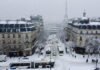 Heavy Snow and Ice Paralyze Europe, Flights Canceled, Roads Shut, Rail Services Disrupted Snow-covered Paris streets as winter storm disrupts travel across Europe