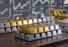 Gold and Silver Prices Hit Record Highs Today as Global Tensions Fuel Safe-Haven Demand Gold and silver bars displayed at an Indian bullion market amid rising prices