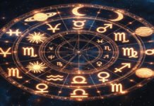 Tomorrow’s Horoscope Jan 8, 2026: Detailed Zodiac Predictions Under Pushya Nakshatra Zodiac wheel and planetary symbols representing daily horoscope predictions