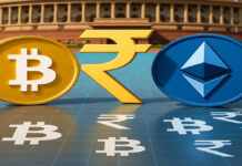 India May Introduce ‘Crypto Asset Regulation Bill 2026’ in Budget Session, Private Cryptos Could Face Ban India crypto regulation bill 2026 and digital rupee concept illustration