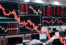 Stock Market Opens in the Red: Sensex Slips Over 250 Points, Nifty Falls Below 26,200 Indian stock market screens showing Sensex and Nifty trading in the red
