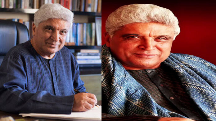 Javed Akhtar celebrating his 81st birthday, portrait of the legendary Indian lyricist and poet