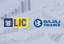 LIC Makes Strategic ₹5,120 Crore Investment in Bajaj Finance Debentures, Signals Strong Market Confidence LIC and Bajaj Finance logos representing institutional debenture investment