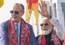 German Chancellor Friedrich Merz Begins India Visit: Pays Tribute to Gandhi with PM Modi, Inaugurates Kite Festival 2026 PM Narendra Modi and German Chancellor Friedrich Merz pay tribute to Mahatma Gandhi at Sabarmati Ashram