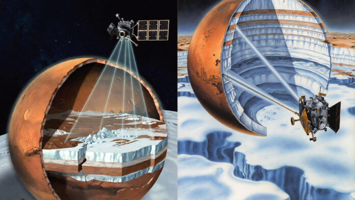 NASA Mars Reconnaissance Orbiter detecting subsurface ice on Mars
