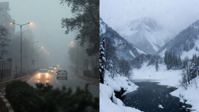 North India cold wave alert with dense fog, rain, and snowfall forecast by IMD